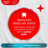 Colgate Max Ultra Fresh Pearls Whitening Toothpaste 75ml - British product