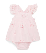 Louise Misha Salome Broderie Anglaise Baby Romper 3-18 Months