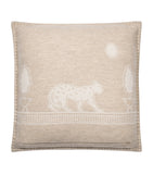 Cartier merino wool-cashmere animal print cushion 50cm x 50cm - British product