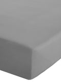 Catherine Lansfield Grey Easy Care Percale Fitted Sheet - British product