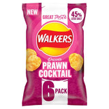 Walkers Less Salt Prawn Cocktail Multipack Crisps 6 per pack GOODS M&S