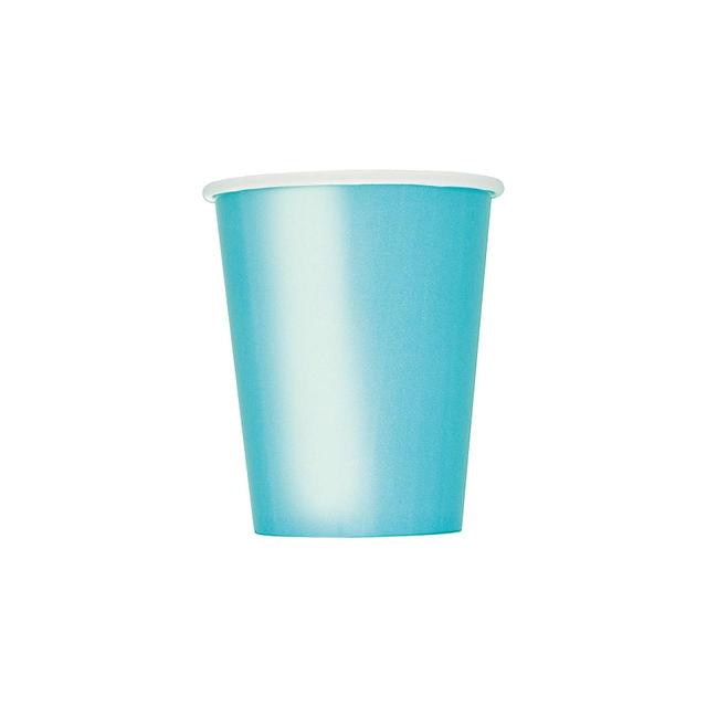 Terrific Teal Recyclable Paper Party Cups 8 per pack GOODS M&S