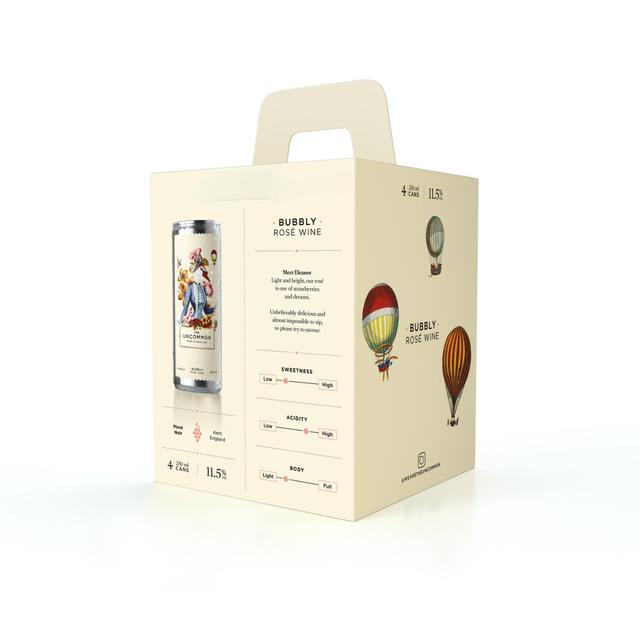 The Uncommon English Bubbly Rose Multipack 4 x 250ml GOODS M&S