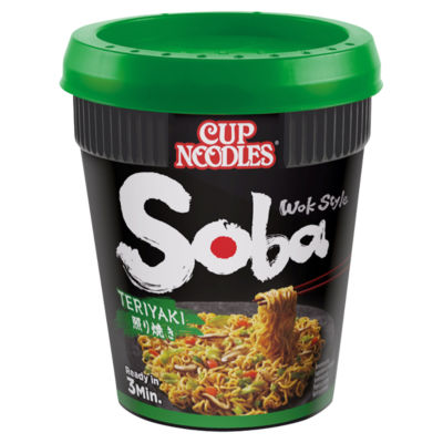 Nissin Soba Teriyaki pot noodles 90g, UK version