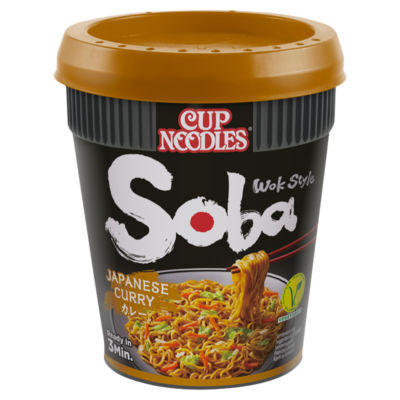 Nissin Soba Japanese Curry Instant Noodles 90g, imported from the UK