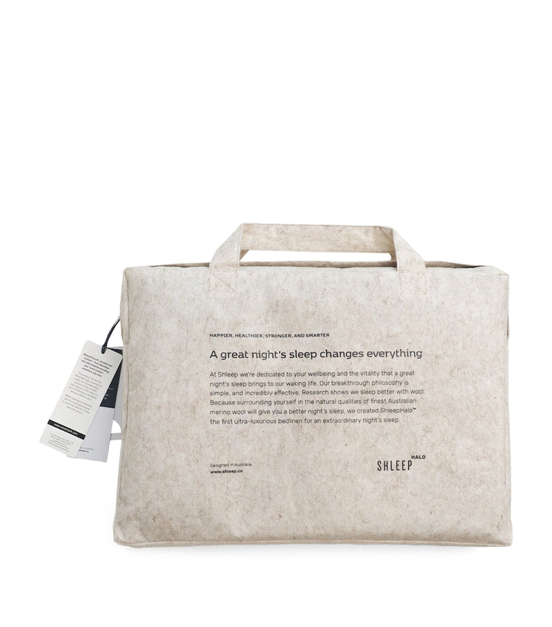 SHLEEP Merino Jersey Super King Duvet Cover (British brand)