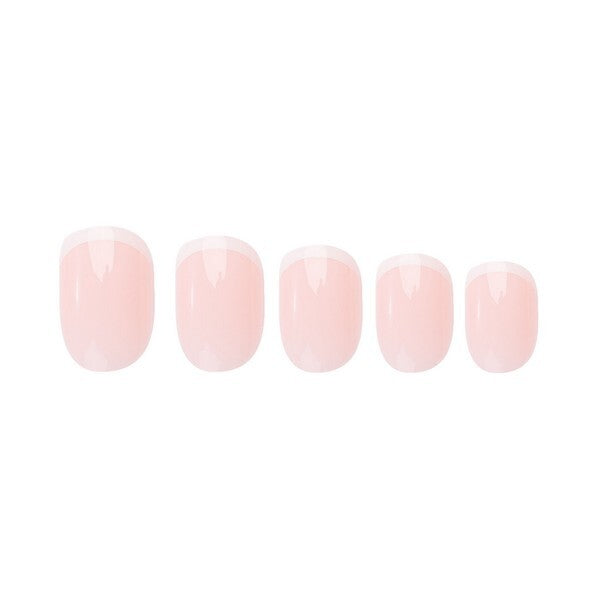 Nail HQ Petite Round French Nails 24 Pieces, imported from the UK