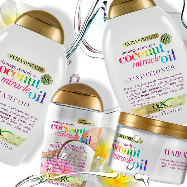 OGX Damage Remedy Coconut Miracle Oil Shampoo 385ml, imported from the UK