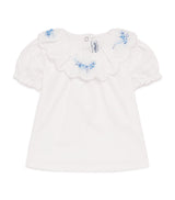 Tartine et Chocolat Jersey Floral Embroidered Children's Blouse (3 Months-4 Years)