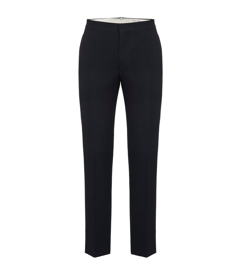 Alexander McQueen tailored cigarette trousers, imported from the UK