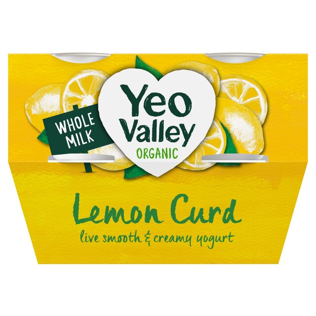 Yeo Valley Organic Lemon Curd Yoghurt 4 x 110g - McGrocer