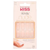 DNR Kiss Salon nude acrylic fake nails 28 piece oval - British product