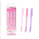 Brushworks Precision Eyebrow Razor Pack of 3 - British product