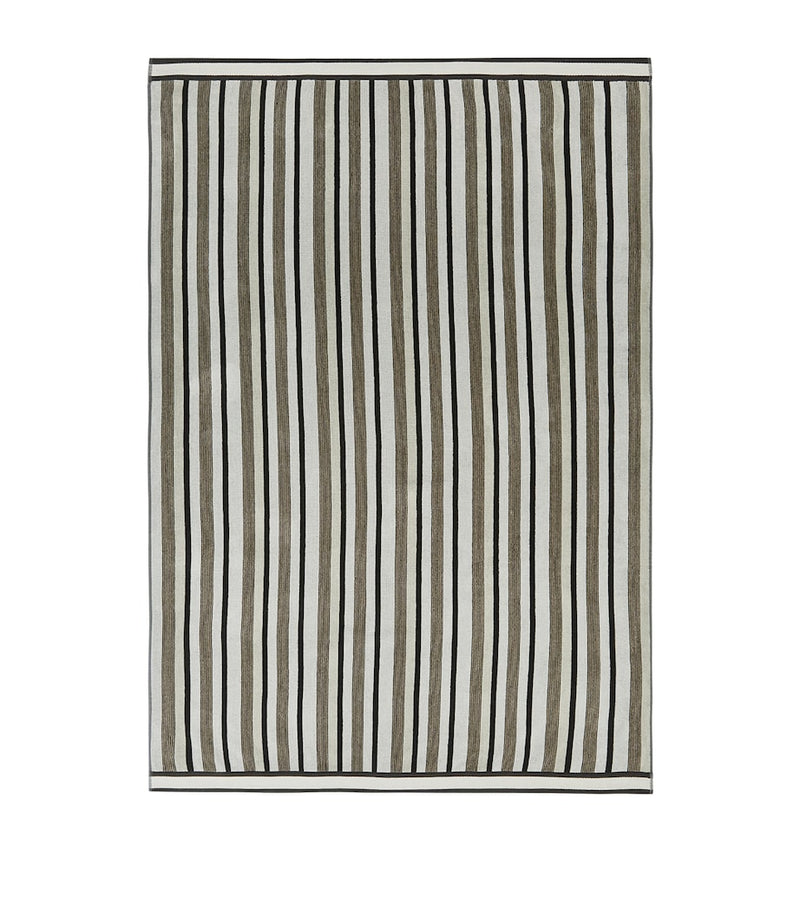 Missoni Home striped cotton bath sheet 100cm x 150cm, imported from the UK