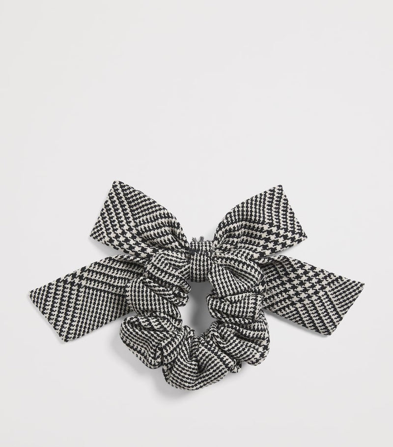 Self-Portrait Kids Wool-Blend Check Hair Bow