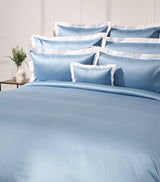 Satin Boudoir Pillowcase with Contrasting Reverse and High Thread Count 50cm x 75cm
