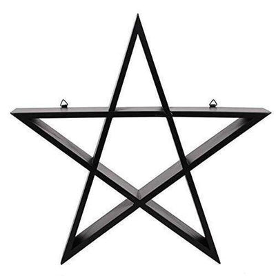 Black Pentagram Wall Art Modern Home Decoration 40cm