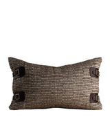 De Le Cuona Linen-Blend Nara Buckle Cushion 35cm x 60cm