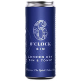 6 O'clock Gin London Dry Gin & Tonic 250ml - McGrocer