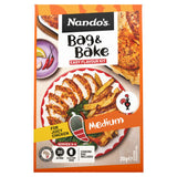 Nando's Medium Bag & Bake seasoning blend 20g, imported from the UK