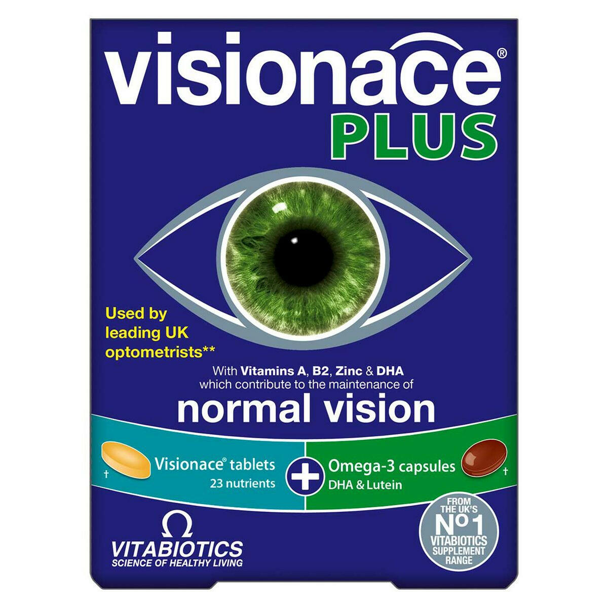 Vitabiotics Visionace Plus Omega-3 - 56 Tablets GOODS Boots