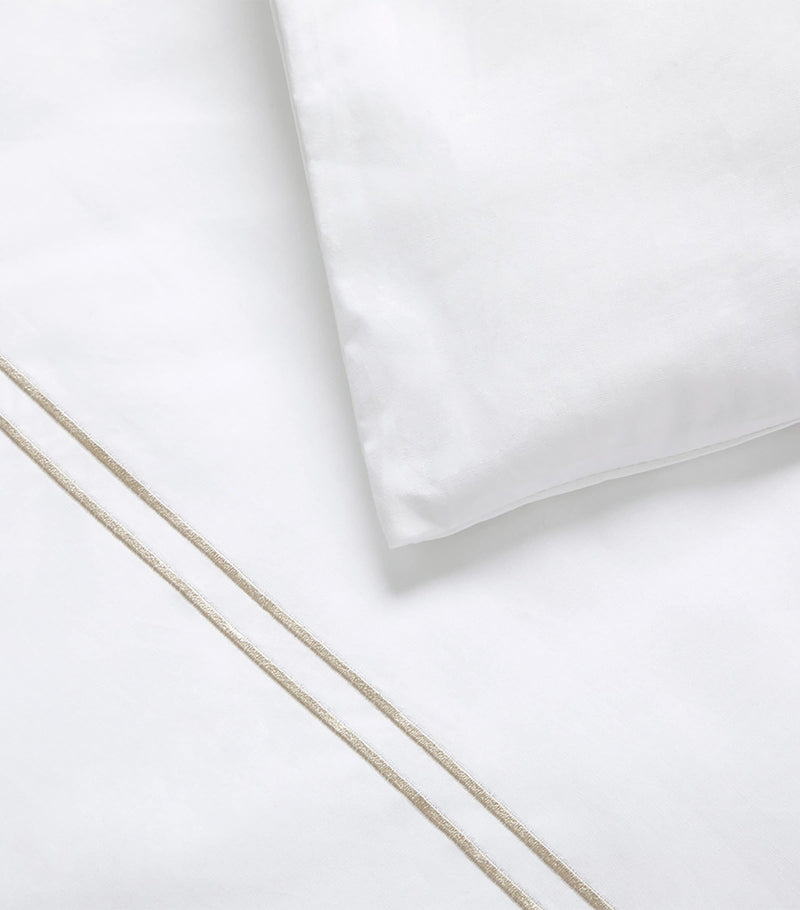 Yves Delorme Organic Cotton Duo Pierre King Duvet Cover 240cm x 220cm (British brand)