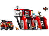 LEGO City Fire Station with Fire Truck 843 Pieces - British product