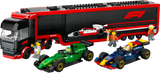 LEGO City F1 Truck RB20 AMR24 F1 Cars 1086 Pieces