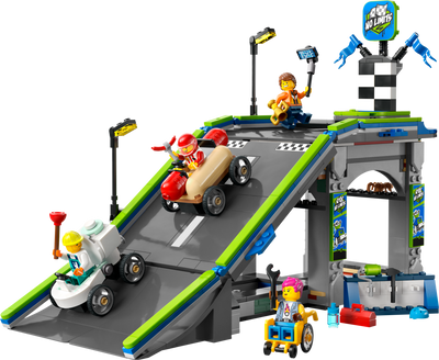 LEGO City No Limits Race Car Ramp Track Building Set 436 Pieces