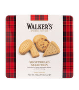Square Shortbread Assortment Tin with Chocolate and Salted Caramel 450g