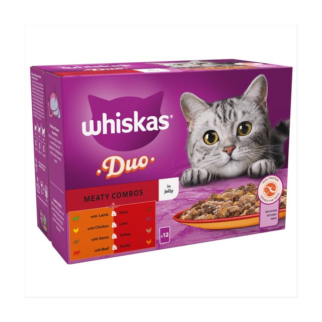 Whiskas Duo Meaty Combo in Jelly 12 x 85g GOODS M&S