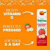 Tropicana Strawberry & Banana Fruit Juice 850ml GOODS M&S