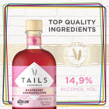 Tails Cocktails Raspberry Cosmopolitan Premixed Vodka Cocktail 500ml GOODS M&S