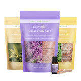 Livingandhome Himalayan Bath Salt Set 3-Pack Lavender Vanilla Peppermint - Bath Salts 3x454g