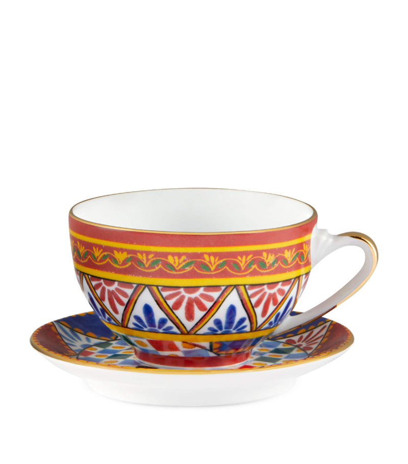 Dolce&Gabbana Casa Carreto Teacup and Saucer