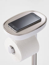 Joseph Joseph Silver EasyStore Butler Standing Toilet Paper Holder