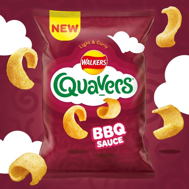 Walkers Quavers BBQ Sauce Multipack Snacks Crisps 6 per pack GOODS M&S