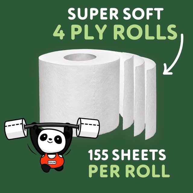 The Cheeky Panda Luxury Quilted Sustainable Bamboo Toilet Tissue 9 per pack GOODS M&S