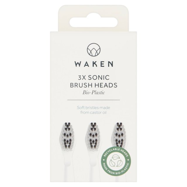 Waken Sonic Toothbrush Heads - White 3 per pack GOODS M&S
