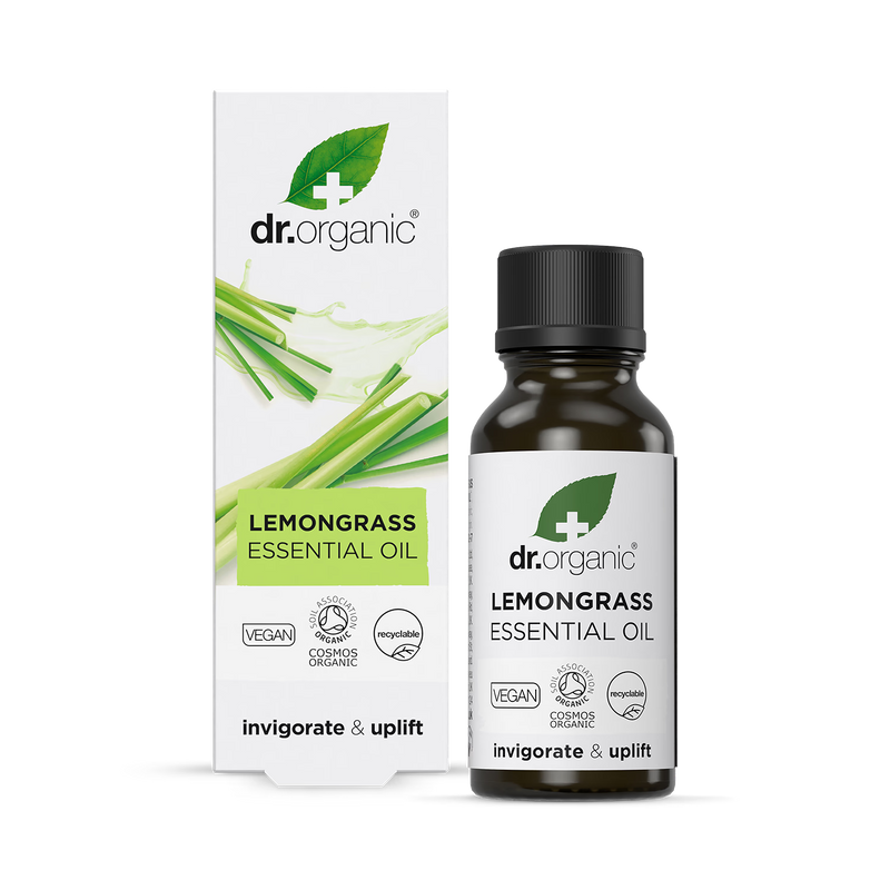 Dr Organic Lemongrass Pure Essential Oil 10ml - British product