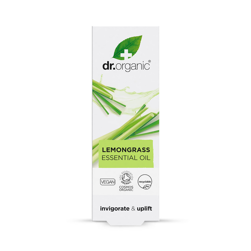 Dr Organic Lemongrass Pure Essential Oil 10ml - British product