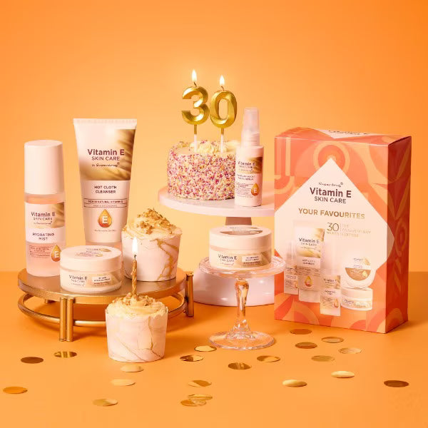 Superdrug Vitamin E Gift Box 5-piece skincare set (British brand)