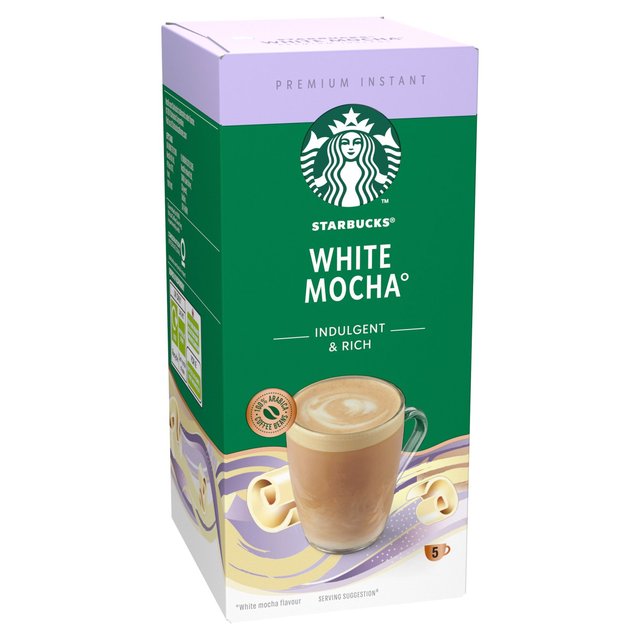 Starbucks Frothy Mixes - White Mocha 5 sachets 5 per pack GOODS M&S