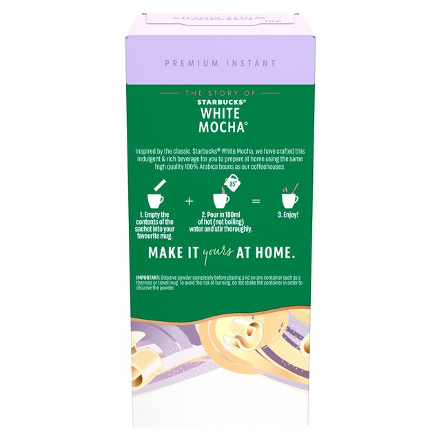 Starbucks Frothy Mixes - White Mocha 5 sachets 5 per pack GOODS M&S