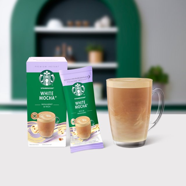 Starbucks Frothy Mixes - White Mocha 5 sachets 5 per pack GOODS M&S