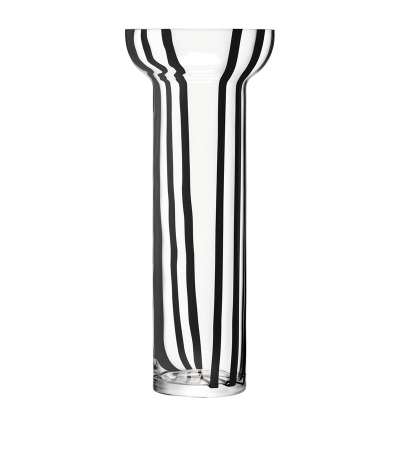 LSA International Glass Stripe Vase 42cm, UK version