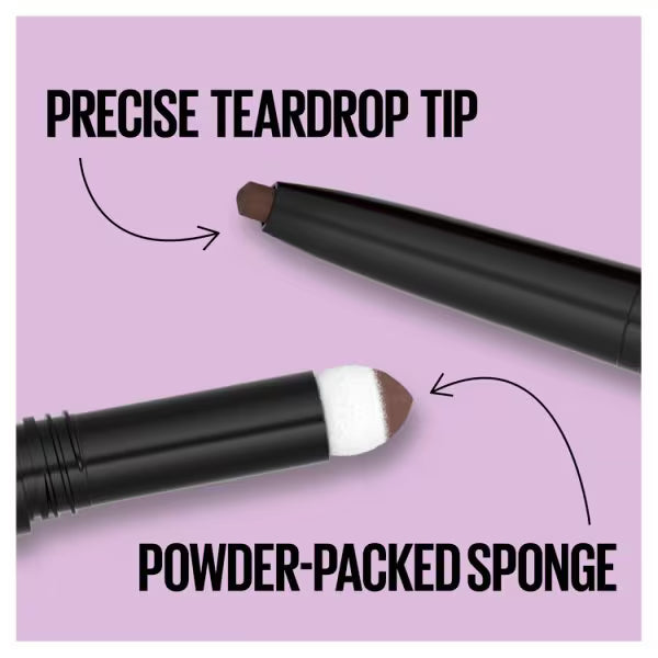 Maybelline eyebrow duo pencil powder Medium Brown, imported from the UK