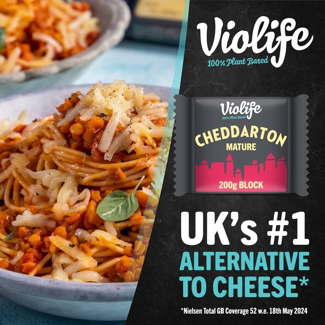 Violife Cheddarton Block Cheddar Cheese Alternative 200g GOODS M&S
