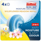 Unibond AERO 360 Moisture Absorber Wildflower Refill Tab 4 per pack