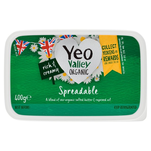 Yeo Valley Organic Spreadable Blend of Butter and Rapeseed Oil 400g GOODS M&S
